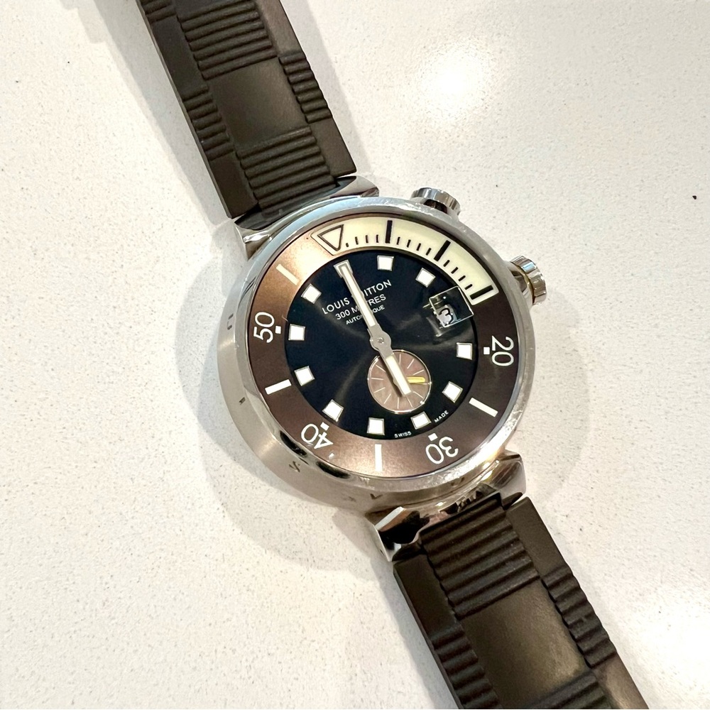 Authentic Louis Vuitton 44mm Automatic Tambour Watch